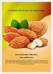 Almonds with kernels Editable Template