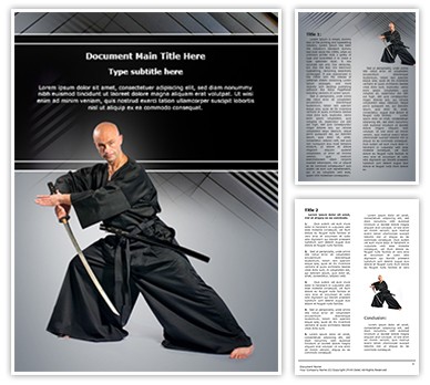 kendo Warrior Editable Word Template