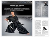 kendo Warrior Editable PowerPoint Template