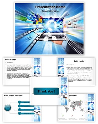 Digital World Editable PowerPoint Template