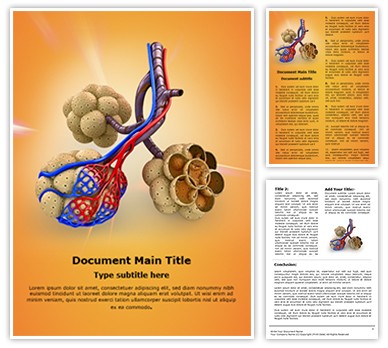 Alveoli in Lungs Editable Word Template