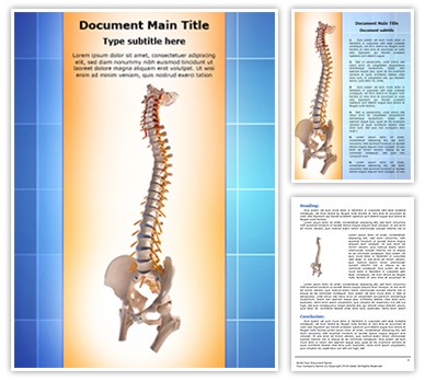 Human spinal Editable Word Template