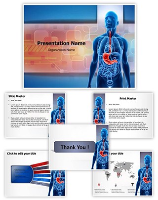 Human Stomach Editable PowerPoint Template