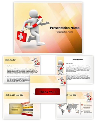 Life Saving Doctor Editable PowerPoint Template