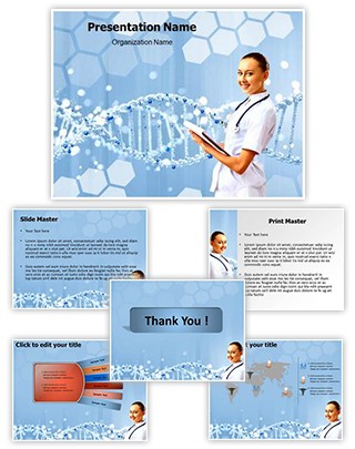 Dna Helix Editable PowerPoint Template