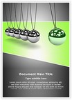 Newtons cradle Editable Template