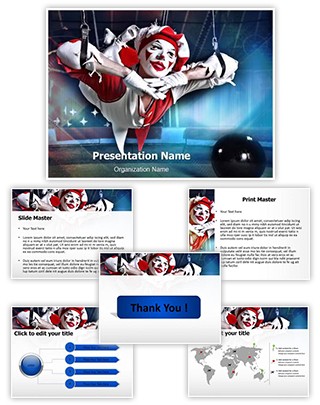 Circus Acrobat Editable PowerPoint Template