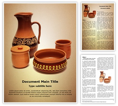 pottery Editable Word Template