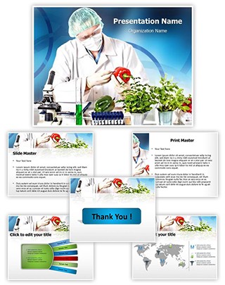 Genetic Engineering Lab Editable PowerPoint Template