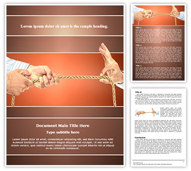 Pulling Rope Editable Word Template