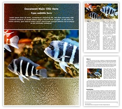 Zebra fish Editable Word Template