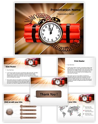 Time Bomb Editable PowerPoint Template