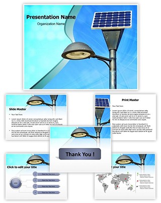 Solar Light Editable PowerPoint Template