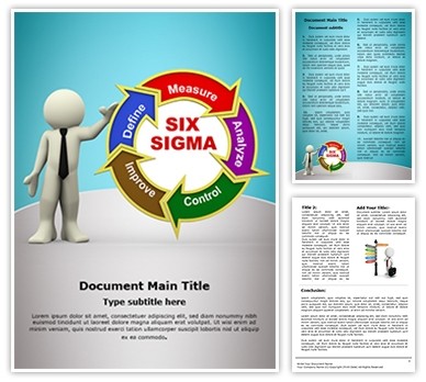 3D Six Sigma Editable Word Template