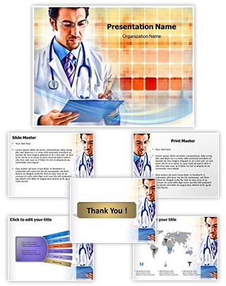 Doctor Writing Editable PowerPoint Template