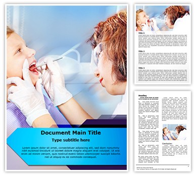 Dental Checkup Editable Word Template