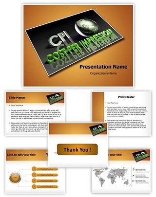 Cost Per Impression Editable PowerPoint Template