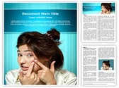 Acne Pimple Editable PowerPoint Template