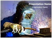 Welding Helmet Editable PowerPoint Template