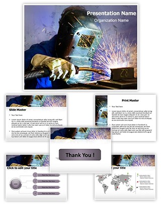 Welding Helmet Editable PowerPoint Template