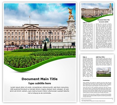 Buckingham Palace Editable Word Template