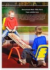 Kids on Seesaw Editable Template