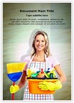 Cleaner Woman Editable Template