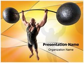 Muscular Man Editable PowerPoint Template