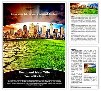 Climate Change Editable Word Template