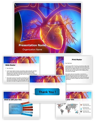 Pulmonary Trunk Vein Editable PowerPoint Template