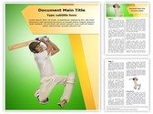 Cricket Bats Man Template