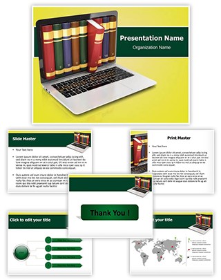 Online Library Editable PowerPoint Template