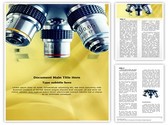 Laboratory Microscope Editable PowerPoint Template