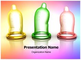 Colorful Condoms Editable PowerPoint Template