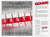 Test Words Editable PowerPoint Template