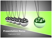 Newtons Cradle Editable PowerPoint Template