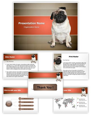 Pug Puppy Editable PowerPoint Template