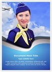 Stewardess Editable Template