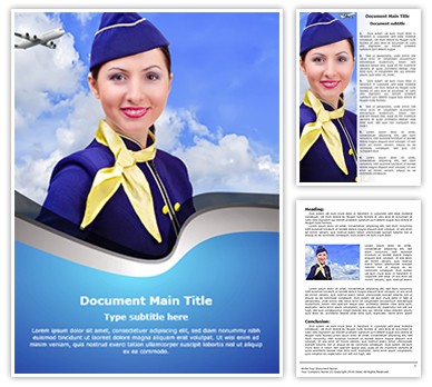 Stewardess Editable Word Template