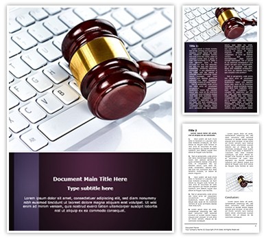 Cyber Law Consulting Editable Word Template