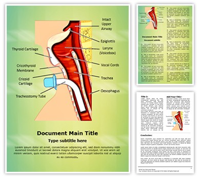 Tracheostomy Editable Word Template