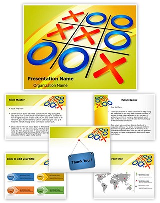 Crisscross Tic Tac Toe Editable PowerPoint Template