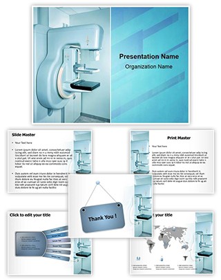 Mammography X Ray Machine Editable PowerPoint Template