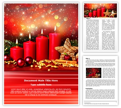 Advent Editable Word Template