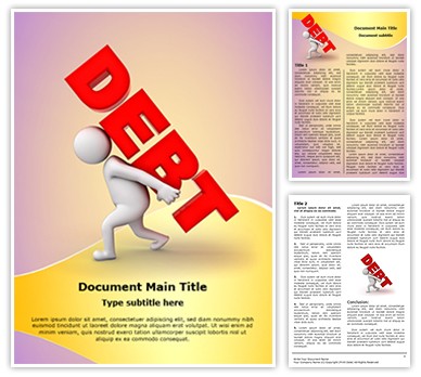 Debt Burden Editable Word Template