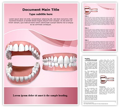 Dental Openbite Editable Word Template