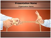 Pulling Rope Editable PowerPoint Template