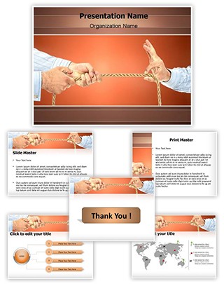 Pulling Rope Editable PowerPoint Template