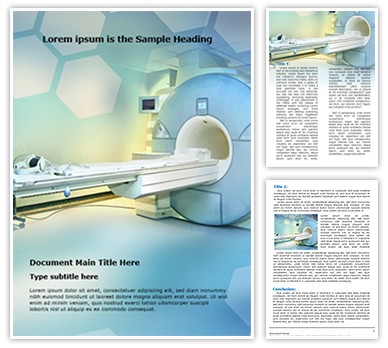 Medical Imaging Editable Word Template