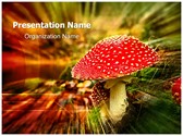 Amanita Poisonous Mushroom Editable PowerPoint Template